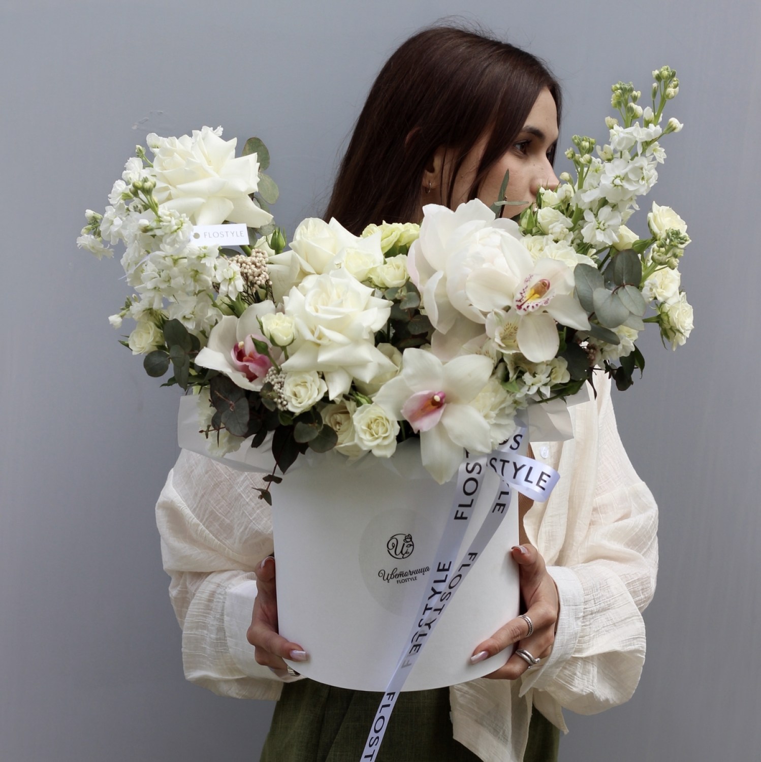 Buket cvetov v korobke 4